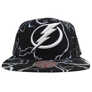 Tampa Bay Lightning Mitchell & Ness NHL Snapback Hat Cap 3D Logo Lightning NWT